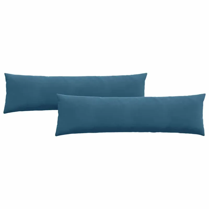 Sofa Pagalvės 2 pcs Mėlyna 145 x 40 cm Kordūrinis audinys