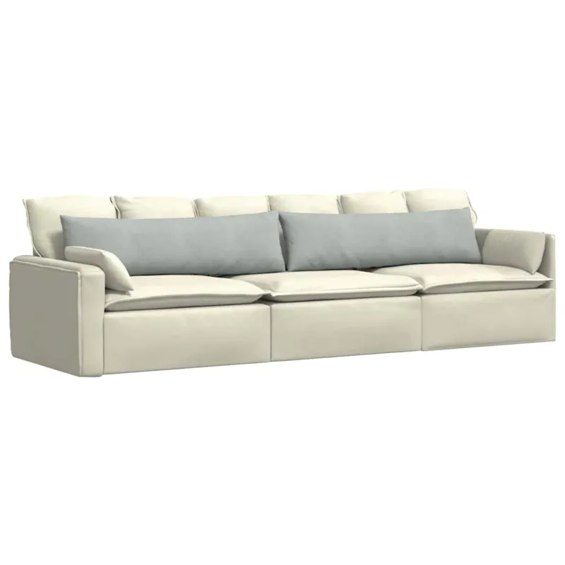 Sofa Pagalvės 2 pcs Šviesiai pilka 145 x 40 cm