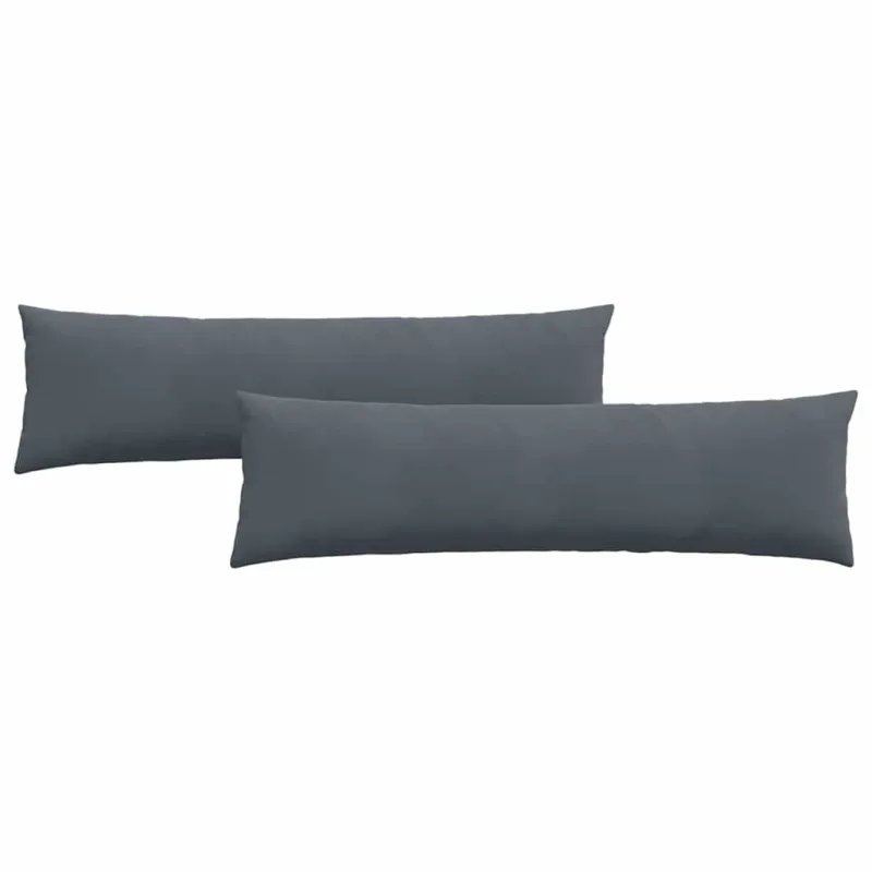 Sofa Pagalvės 2 pcs Tamsiai pilka 145 x 40 cm