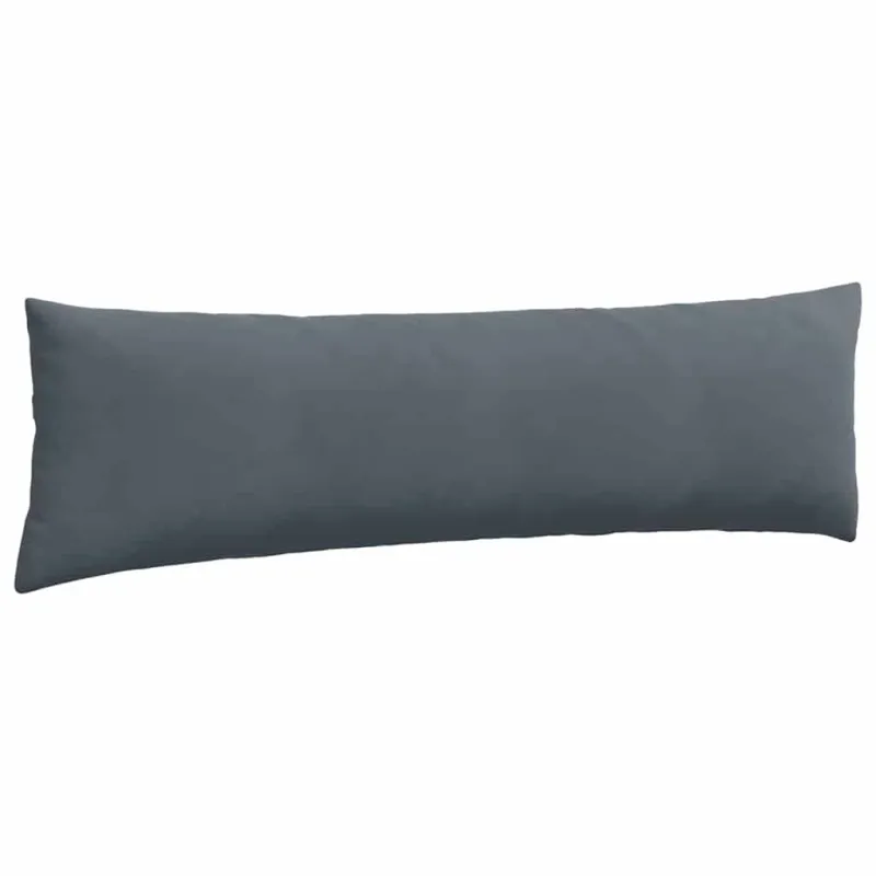 Sofa Pagalvės 2 pcs Tamsiai pilka 145 x 40 cm