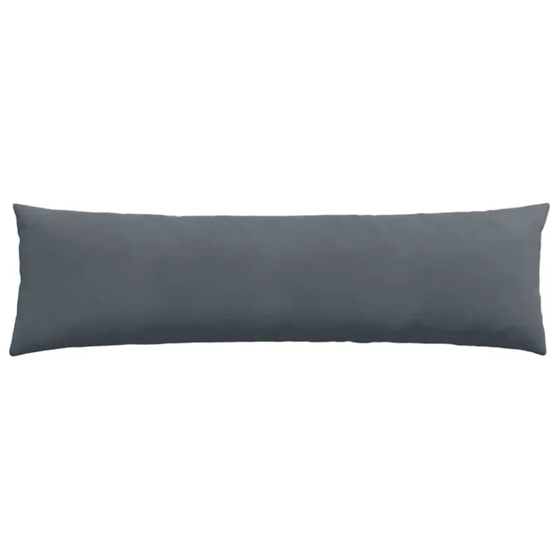 Sofa Pagalvės 2 pcs Tamsiai pilka 145 x 40 cm