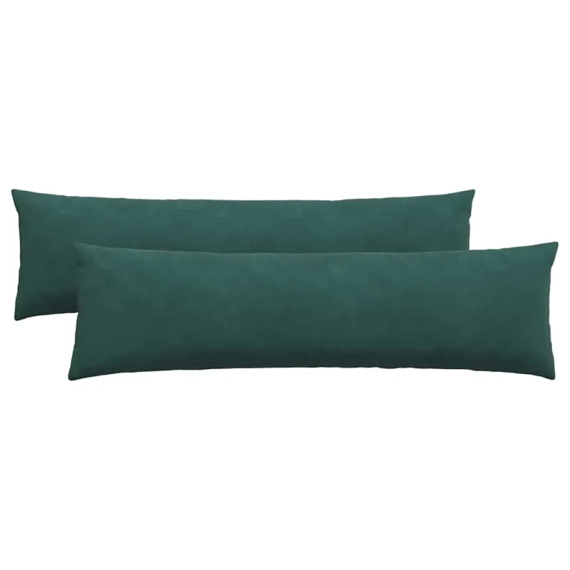 Sofa Pagalvės 2 pcs Tamsiai žalia 145 x 40 cm