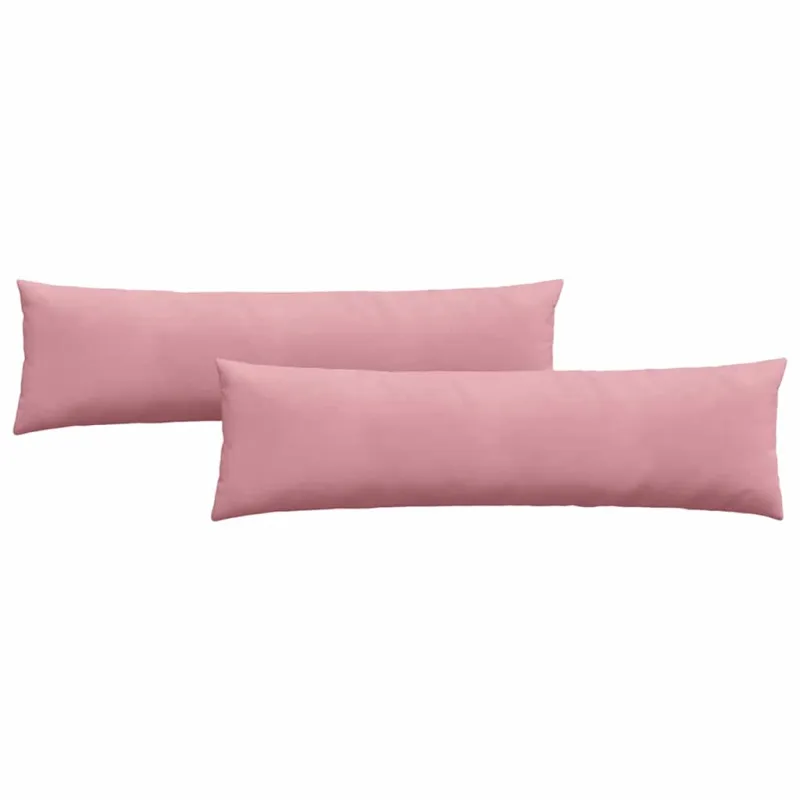 Sofa Pagalvės 2 pcs Rožinė 145 x 40 cm Kordūrinis audinys