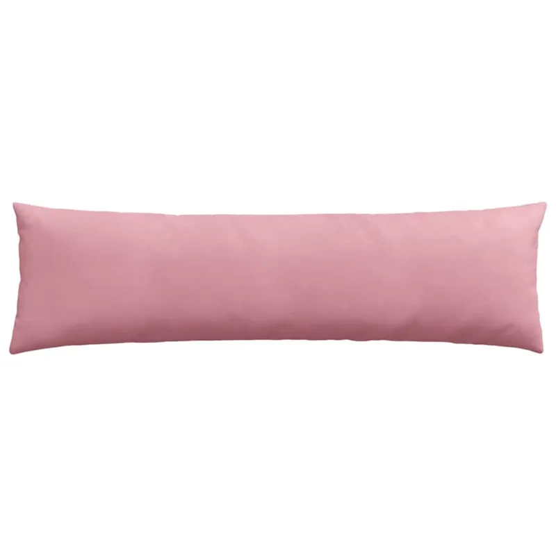 Sofa Pagalvės 2 pcs Rožinė 145 x 40 cm Kordūrinis audinys