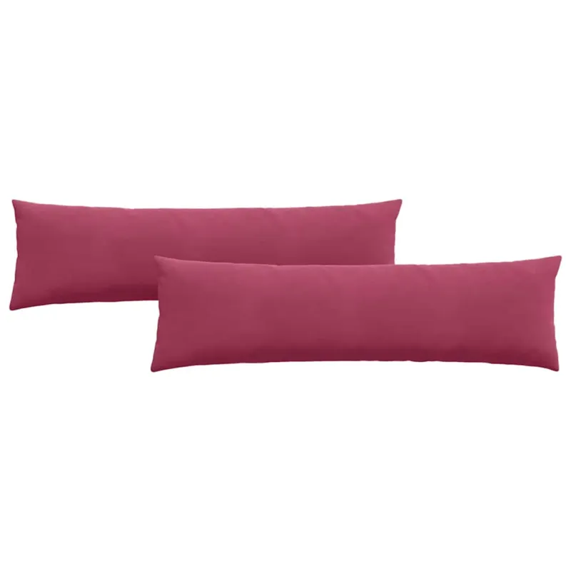 Sofa Pagalvės 2 pcs Vyno raudona 145 x 40 cm Kordūrinis audinys