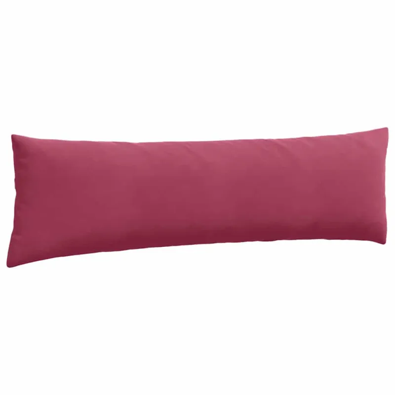 Sofa Pagalvės 2 pcs Vyno raudona 145 x 40 cm Kordūrinis audinys