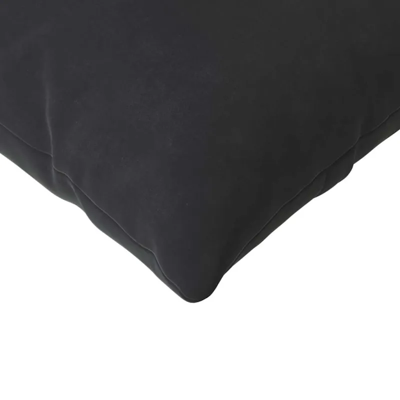 Sofa Pagalvės 2 pcs Juoda 145 x 40 cm Kordūrinis audinys