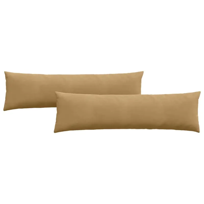 Sofa Pagalvės 2 pcs Ruda 145 x 40 cm Kordūrinis audinys