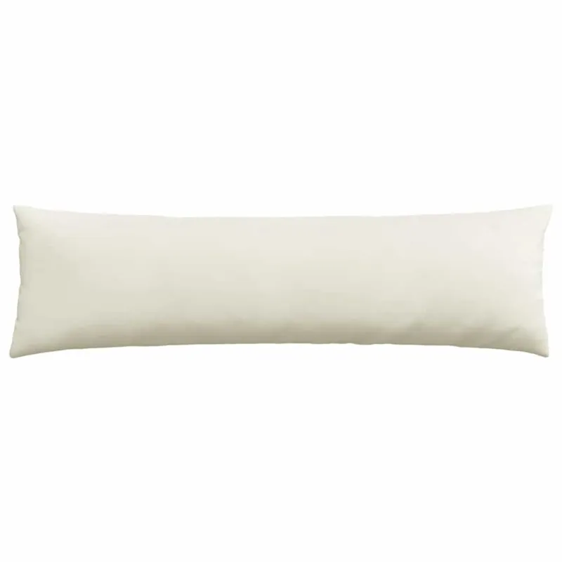 Sofa Pagalvės 2 pcs Kreminė 145 x 40 cm Kordūrinis audinys