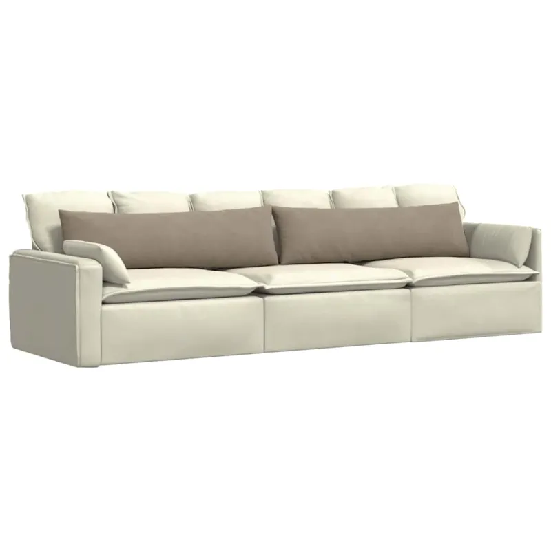 Sofa Pagalvės 2 pcs Taupe 145 x 40 cm audinys