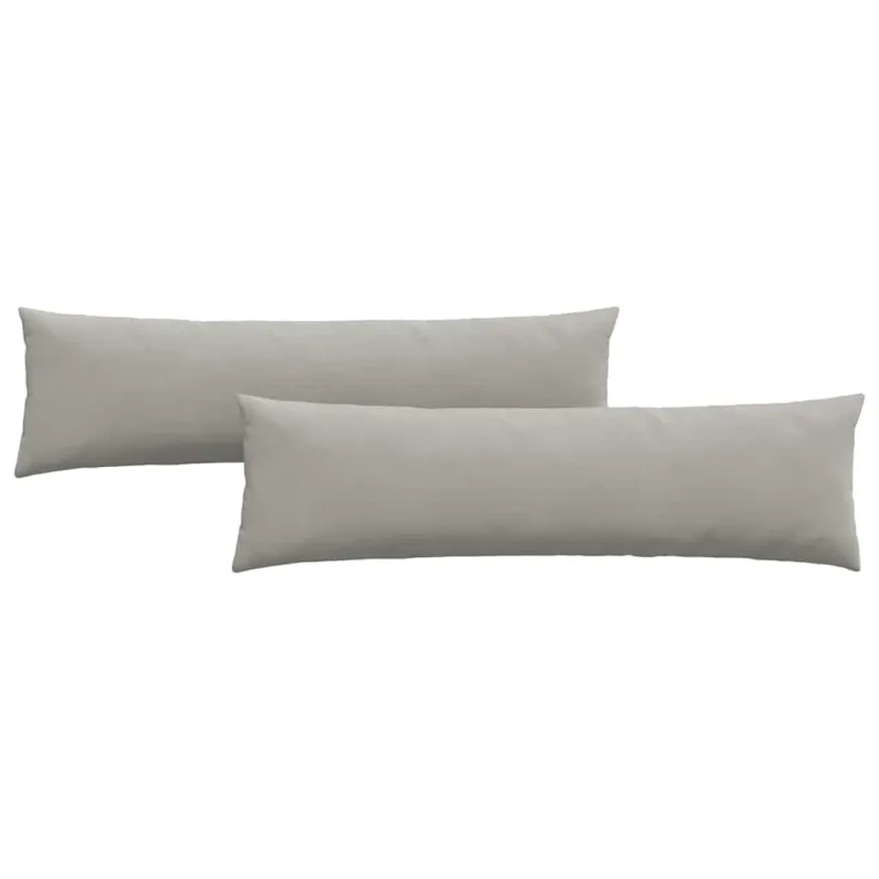 Sofa Pagalvės 2 pcs Šviesiai pilka 145 x 40 cm audinys