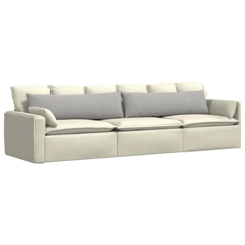 Sofa Pagalvės 2 pcs Šviesiai pilka 145 x 40 cm audinys