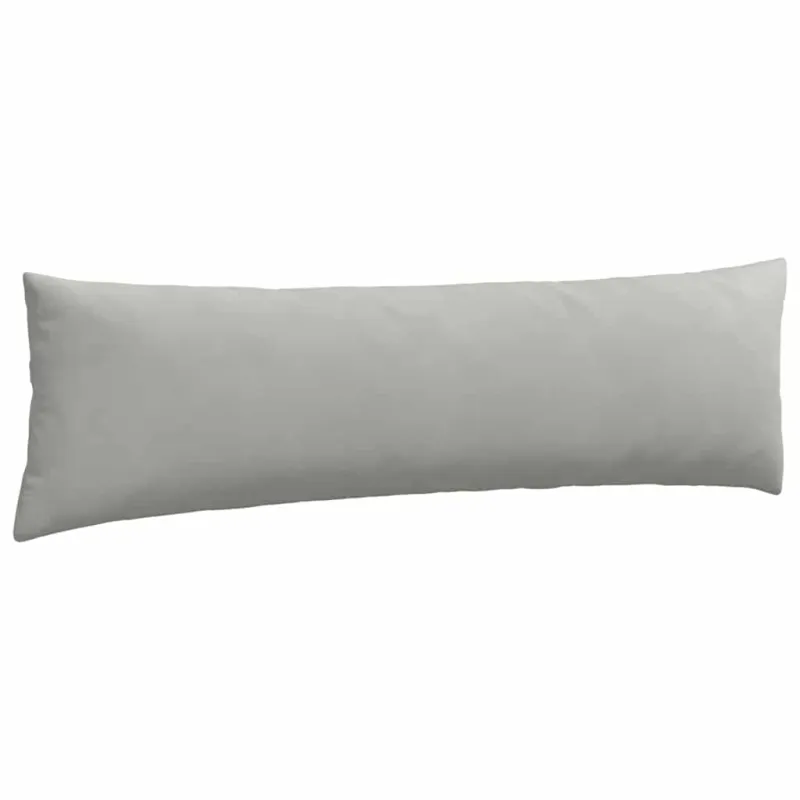 Sofa Pagalvės 2 pcs Šviesiai pilka 145 x 40 cm audinys
