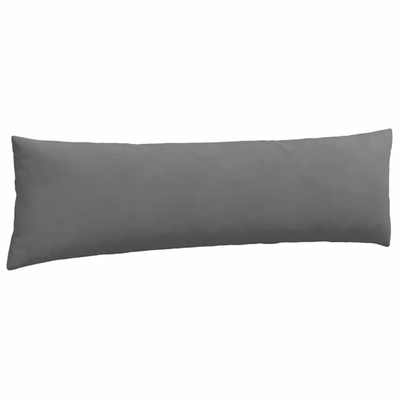 Sofa Pagalvės 2 pcs Tamsiai pilka 145 x 40 cm audinys