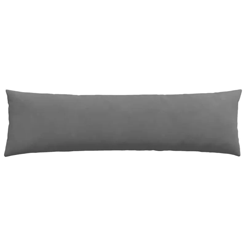 Sofa Pagalvės 2 pcs Tamsiai pilka 145 x 40 cm audinys