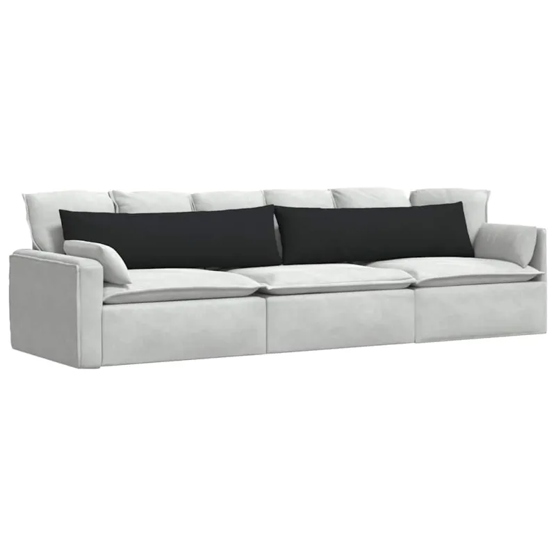 Sofa Pagalvės 2 pcs Juoda 145 x 40 cm audinys