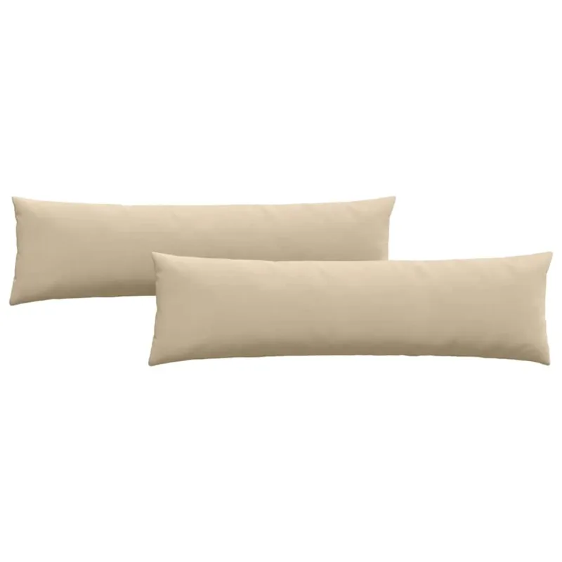 Sofa Pagalvės 2 pcs Kreminė 145 x 40 cm audinys