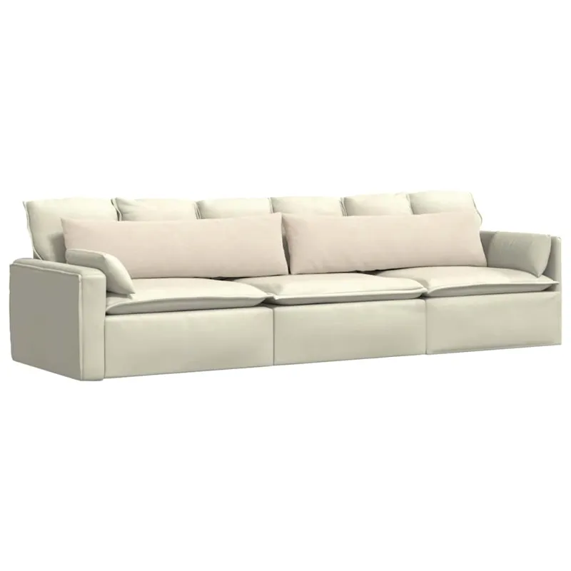 Sofa Pagalvės 2 pcs Smėlio 145 x 40 cm audinys