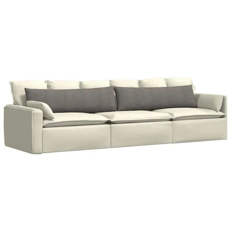 Sofa Pagalvės 2 pcs Šviesiai pilka 145 x 40 cm