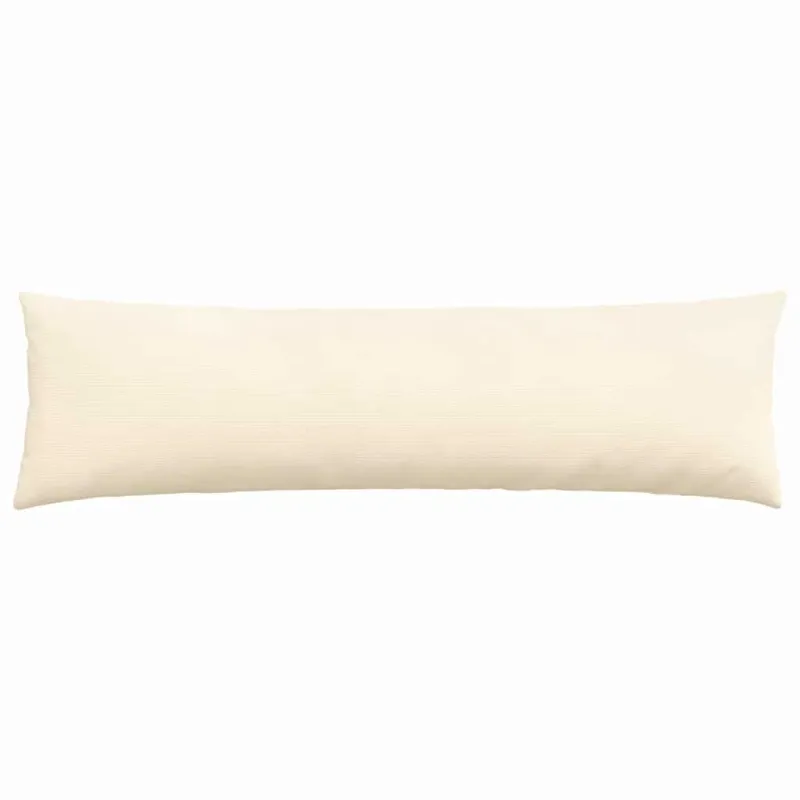 Sofa Pagalvės 2 pcs Kreminė 145 x 40 cm Kordūrinis audinys