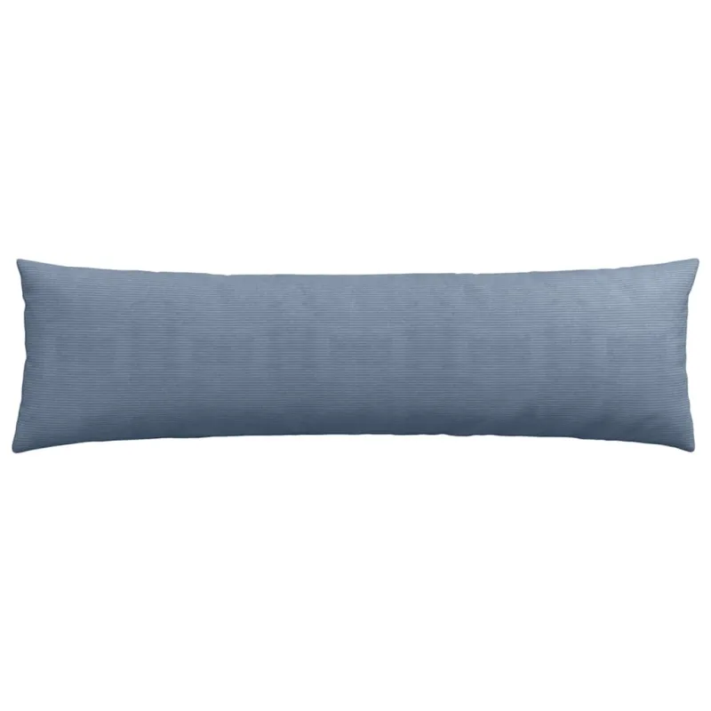 Sofa Pagalvės 2 pcs Mėlyna 145 x 40 cm Kordūrinis audinys