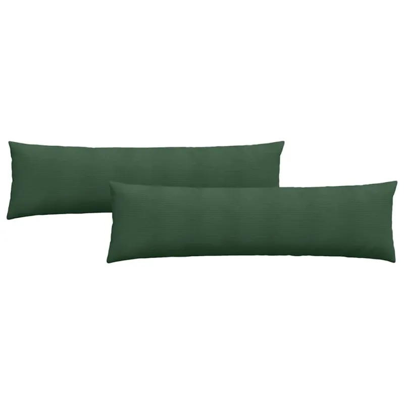 Sofa Pagalvės 2 pcs Tamsiai žalia 145 x 40 cm