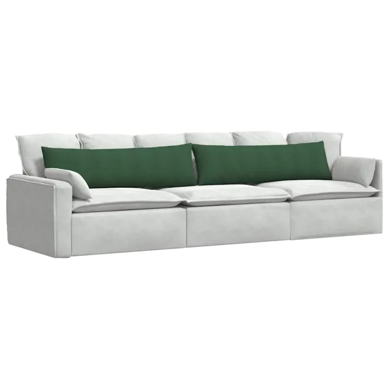 Sofa Pagalvės 2 pcs Tamsiai žalia 145 x 40 cm