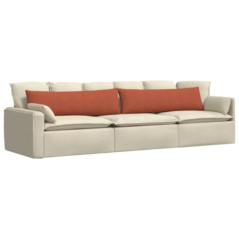 Sofa Pagalvės 2 pcs Raudona oranžinė 145 x 40 cm