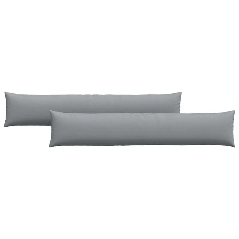Sofa Pagalvės 2 pcs Šviesiai pilka 200 x 40 cm audinys
