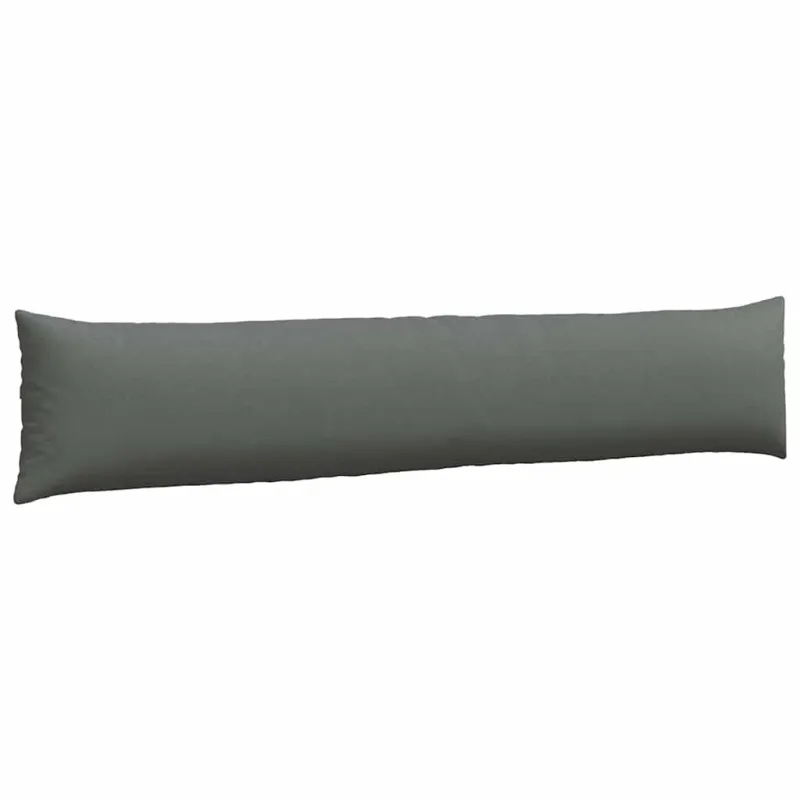 Sofa Pagalvės 2 pcs Tamsiai pilka 200 x 40 cm audinys
