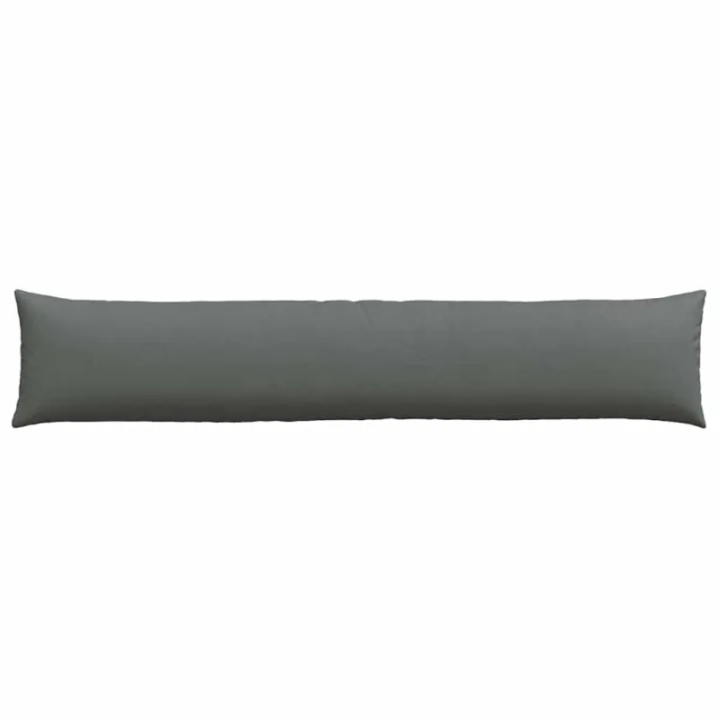 Sofa Pagalvės 2 pcs Tamsiai pilka 200 x 40 cm audinys
