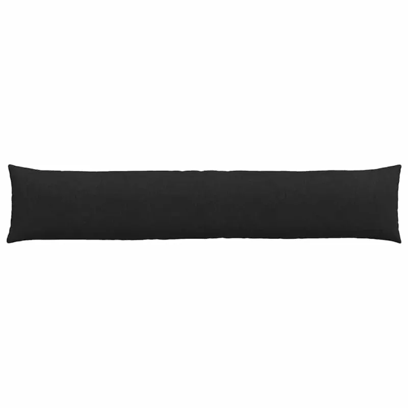 Sofa Pagalvės 2 pcs Juoda 200 x 40 cm audinys