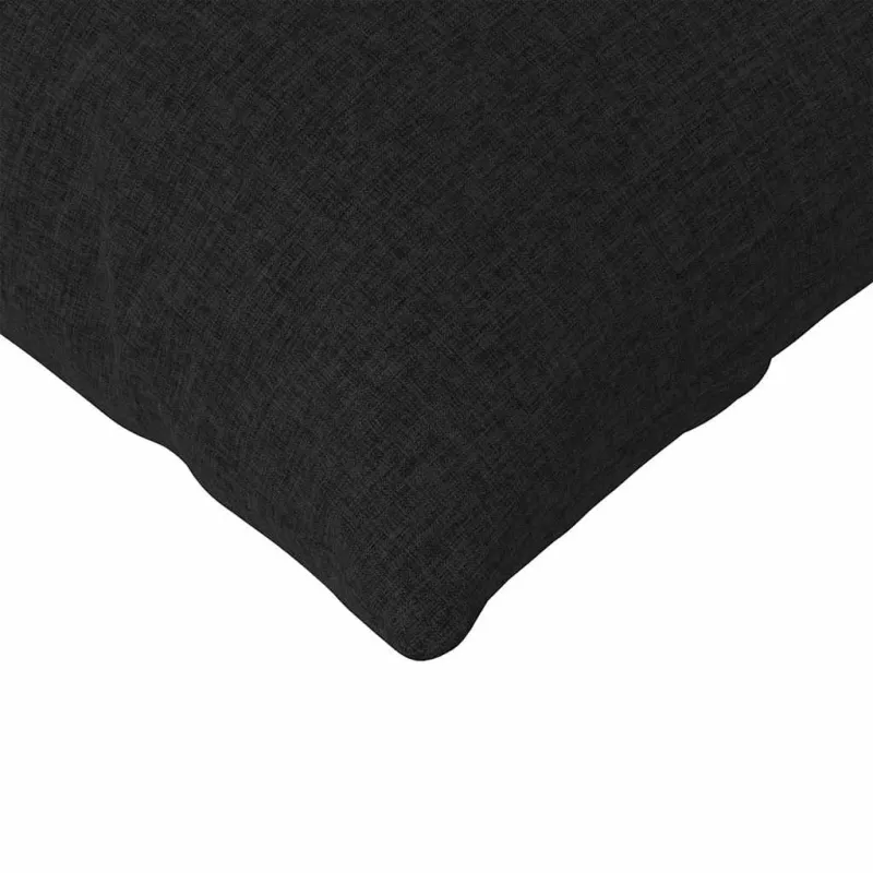 Sofa Pagalvės 2 pcs Juoda 200 x 40 cm audinys
