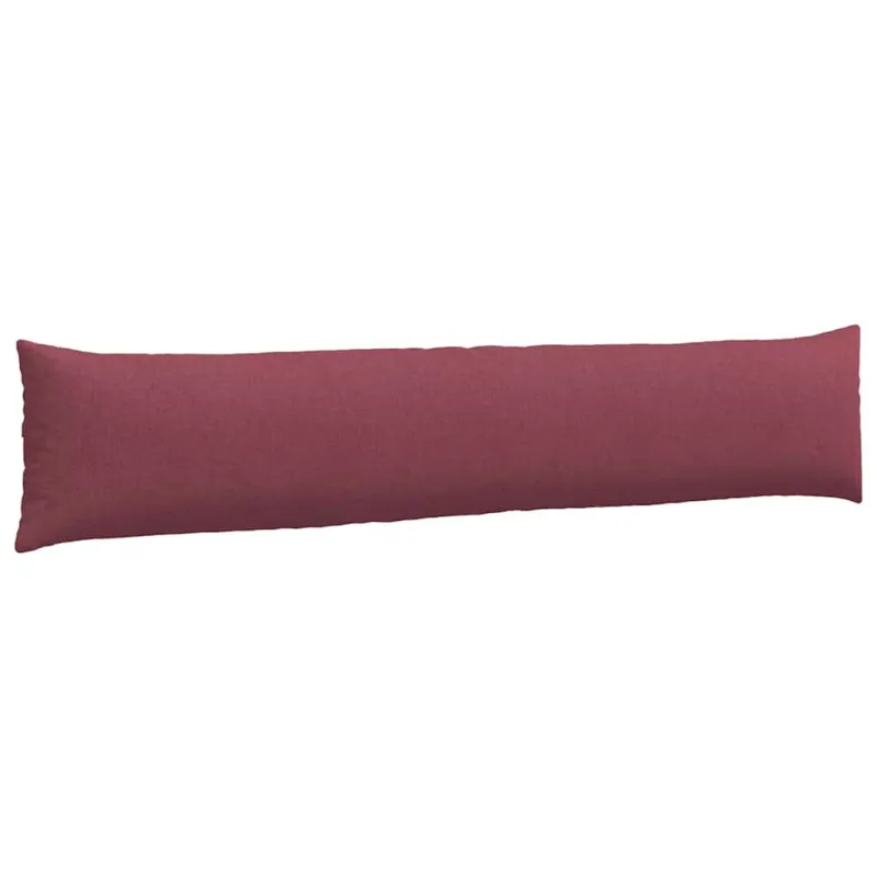 Sofa Pagalvės 2 pcs Vyno raudona 200 x 40 cm audinys