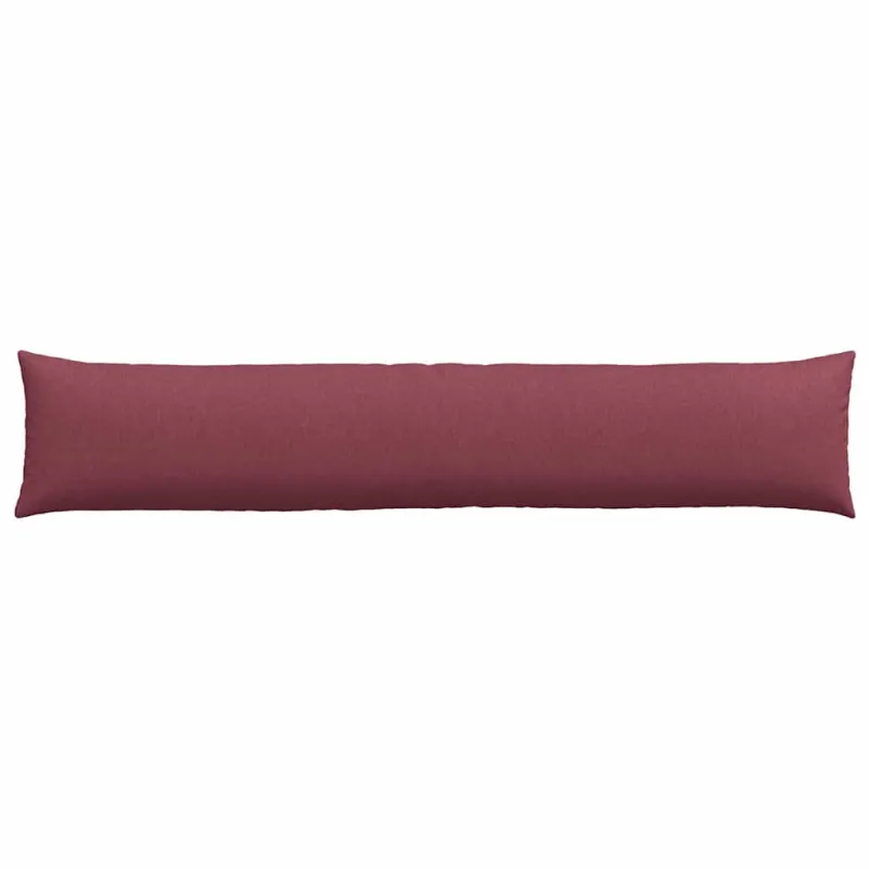 Sofa Pagalvės 2 pcs Vyno raudona 200 x 40 cm audinys
