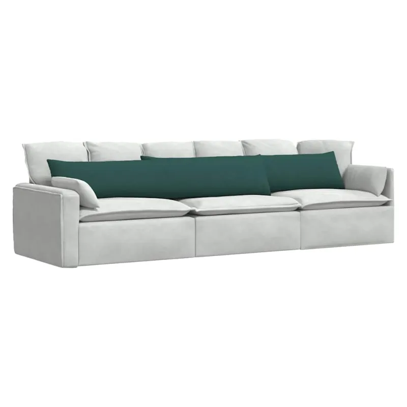 Sofa Pagalvės 2 pcs Tamsiai žalia 200 x 40 cm audinys