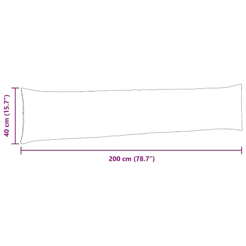 Sofa Pagalvės 2 pcs Tortora 200 x 40 cm audinys