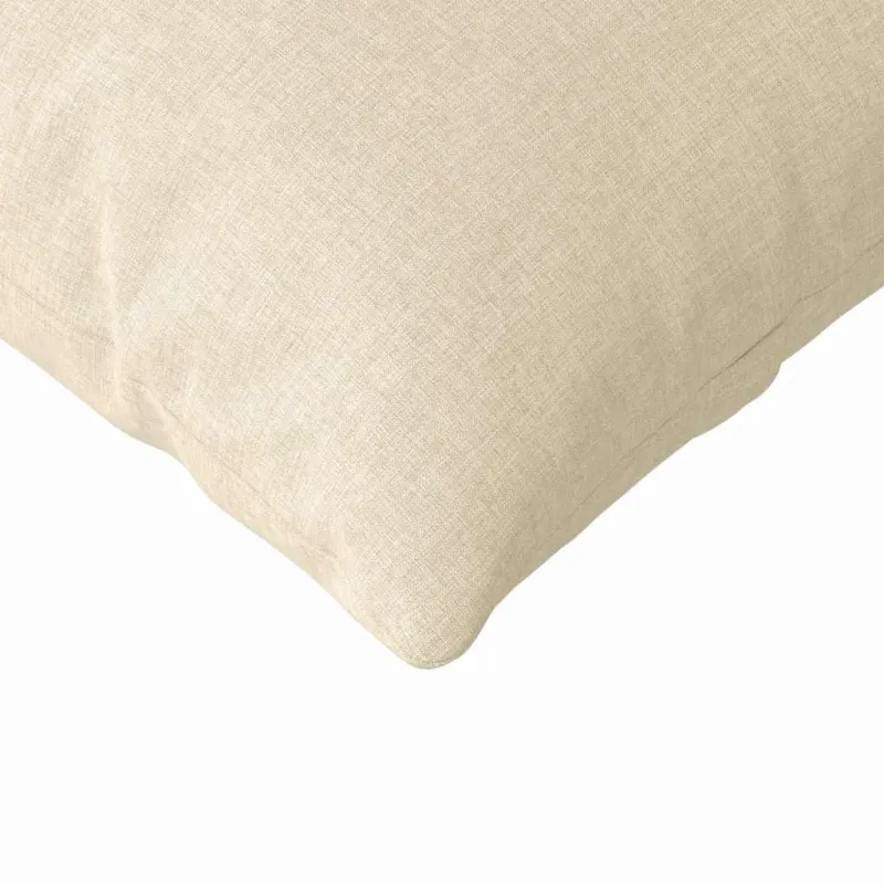 Sofa Pagalvės 2 pcs Kreminė 200 x 40 cm audinys