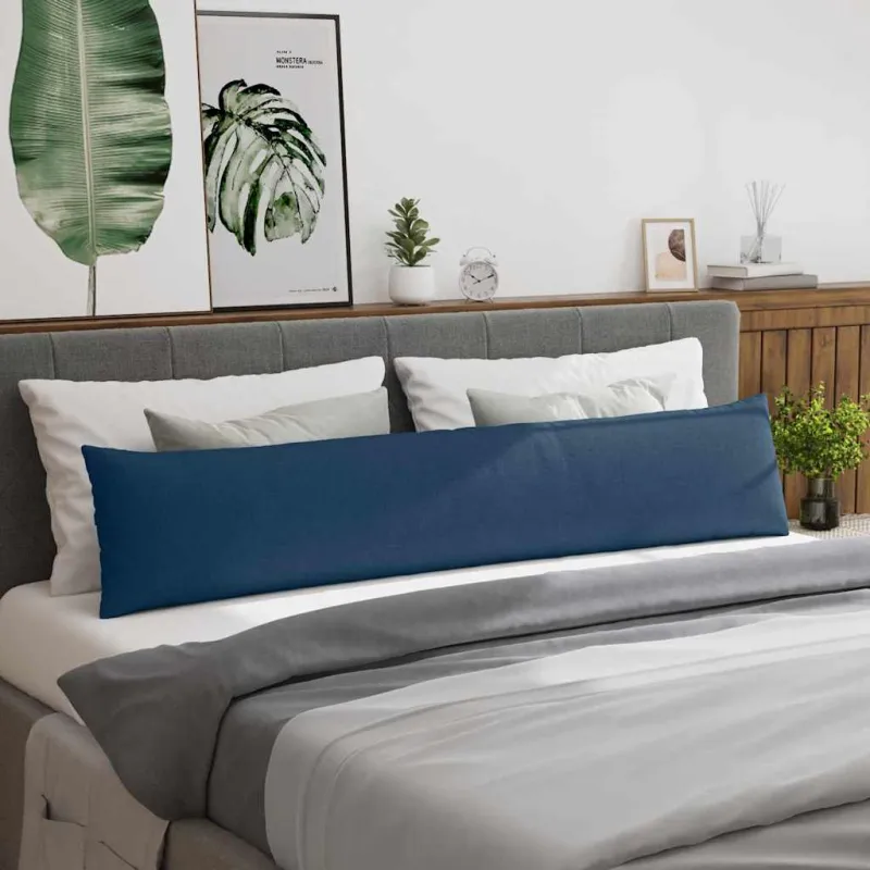 Sofa Pagalvės 2 pcs Mėlyna 200 x 40 cm audinys