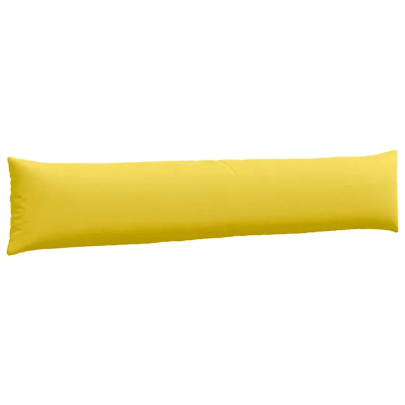 Sofa Pagalvės 2 pcs Šviesi geltona 200 x 40 cm audinys