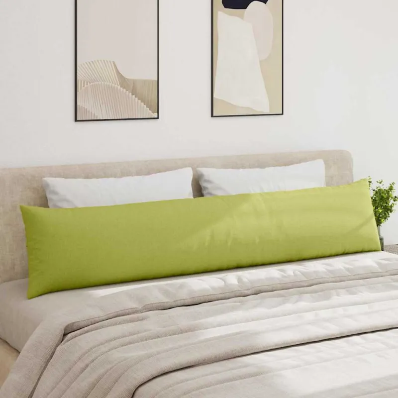 Sofa Pagalvės 2 pcs Šviesiai žalia 200 x 40 cm audinys