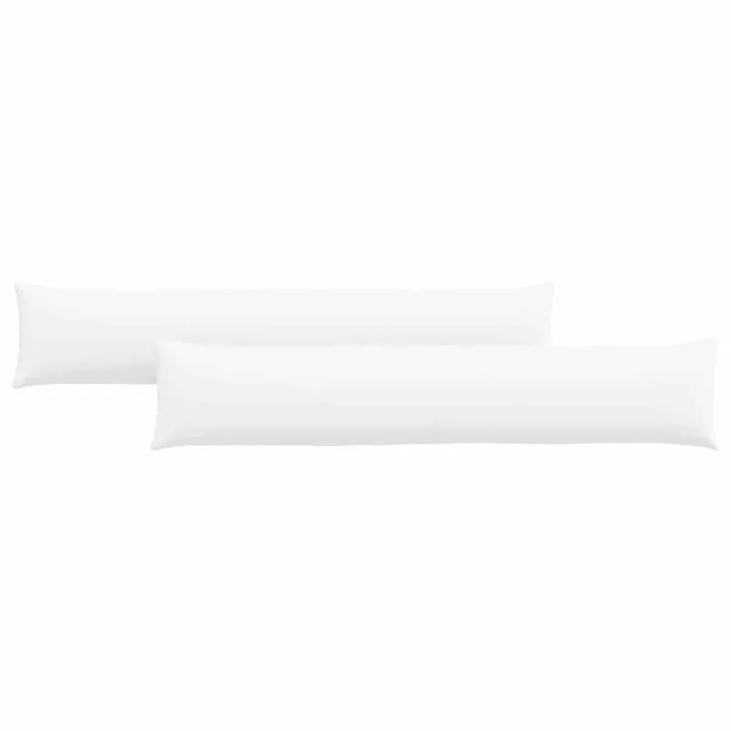 Sofa Pagalvės 2 pcs Balta 200 x 40 cm audinys
