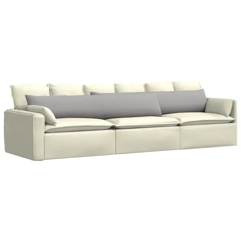 Sofa Pagalvės 2 pcs Debesų pilka 200 x 40 cm audinys
