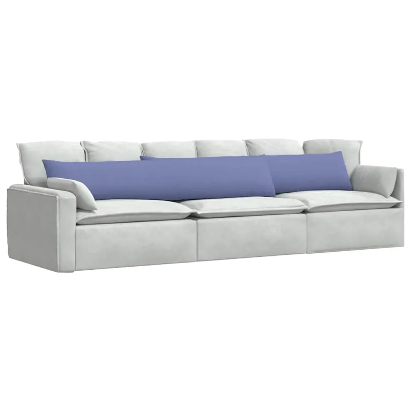 Sofa Pagalvės 2 pcs Džinsinės mėlynos 200 x 40 cm audinys