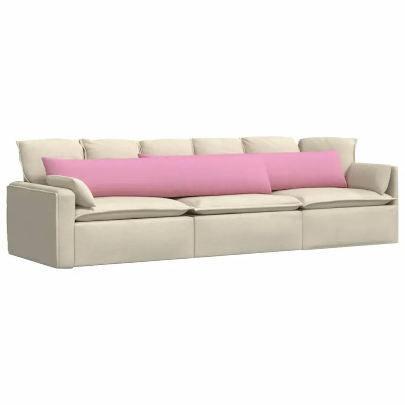 Sofa Pagalvės 2 pcs Rožinė 200 x 40 cm audinys