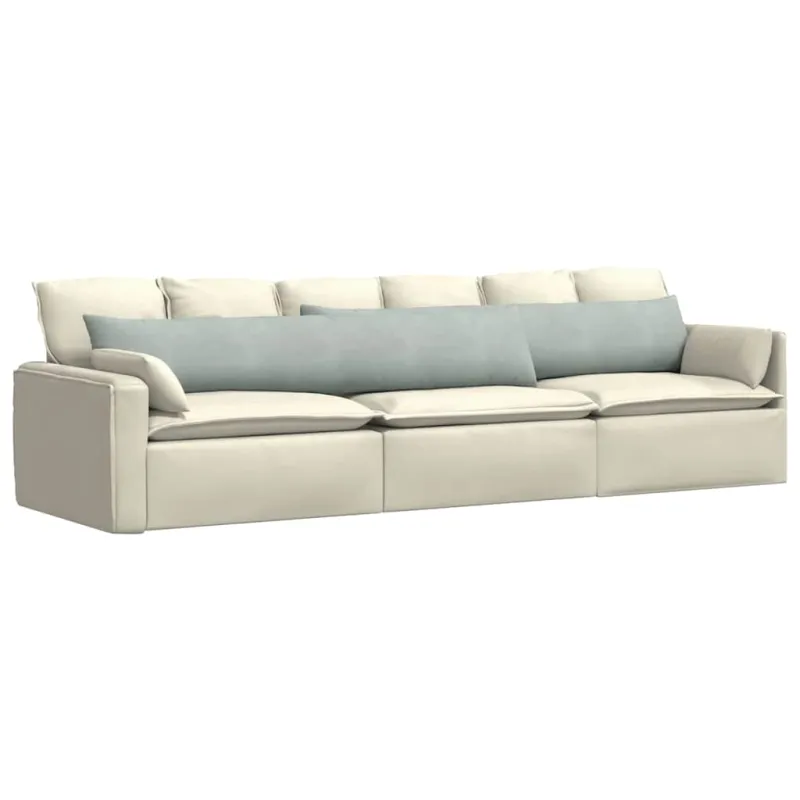 Sofa Pagalvės 2 pcs Šviesiai pilka 200 x 40 cm