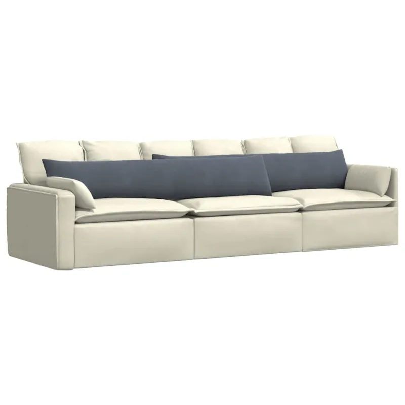 Sofa Pagalvės 2 pcs Tamsiai pilka 200 x 40 cm