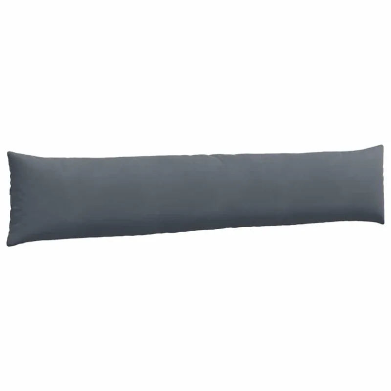 Sofa Pagalvės 2 pcs Tamsiai pilka 200 x 40 cm