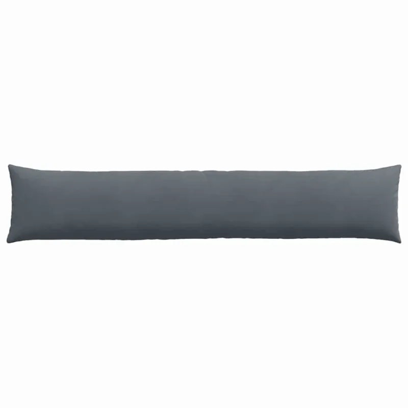 Sofa Pagalvės 2 pcs Tamsiai pilka 200 x 40 cm