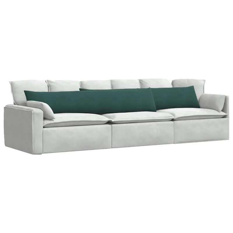Sofa Pagalvės 2 pcs Tamsiai žalia 200 x 40 cm